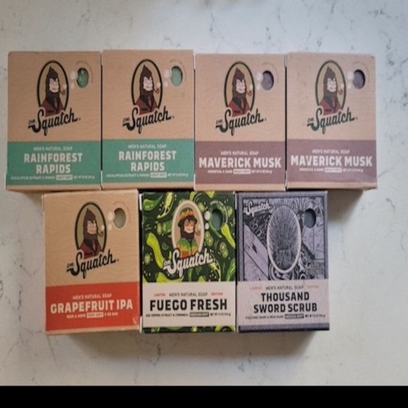 Lot of Seven (7) Bars of Dr. Squatch Soap - Picture 1 of 11